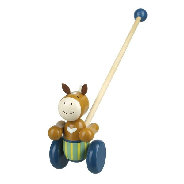 H2H Pony Push Along Wooden Toy H23489046